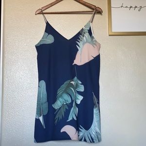 Shein palm leave dress